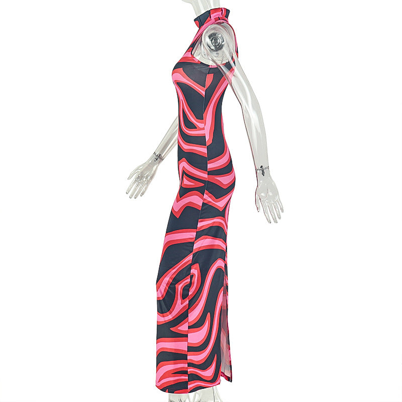 Color Block Sleeveless Maxi Dress GJYO JD305802