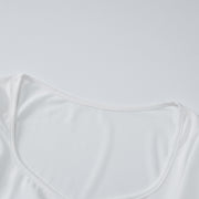 Solid Color Long Sleeve T Shirt GWSD T1992792