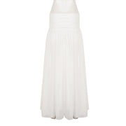 Chiffon Split Solid Color Long Skirt GPKJ MR49148