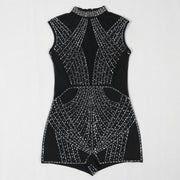 Sleeveless Hot Drill Slim Romper NY 3208