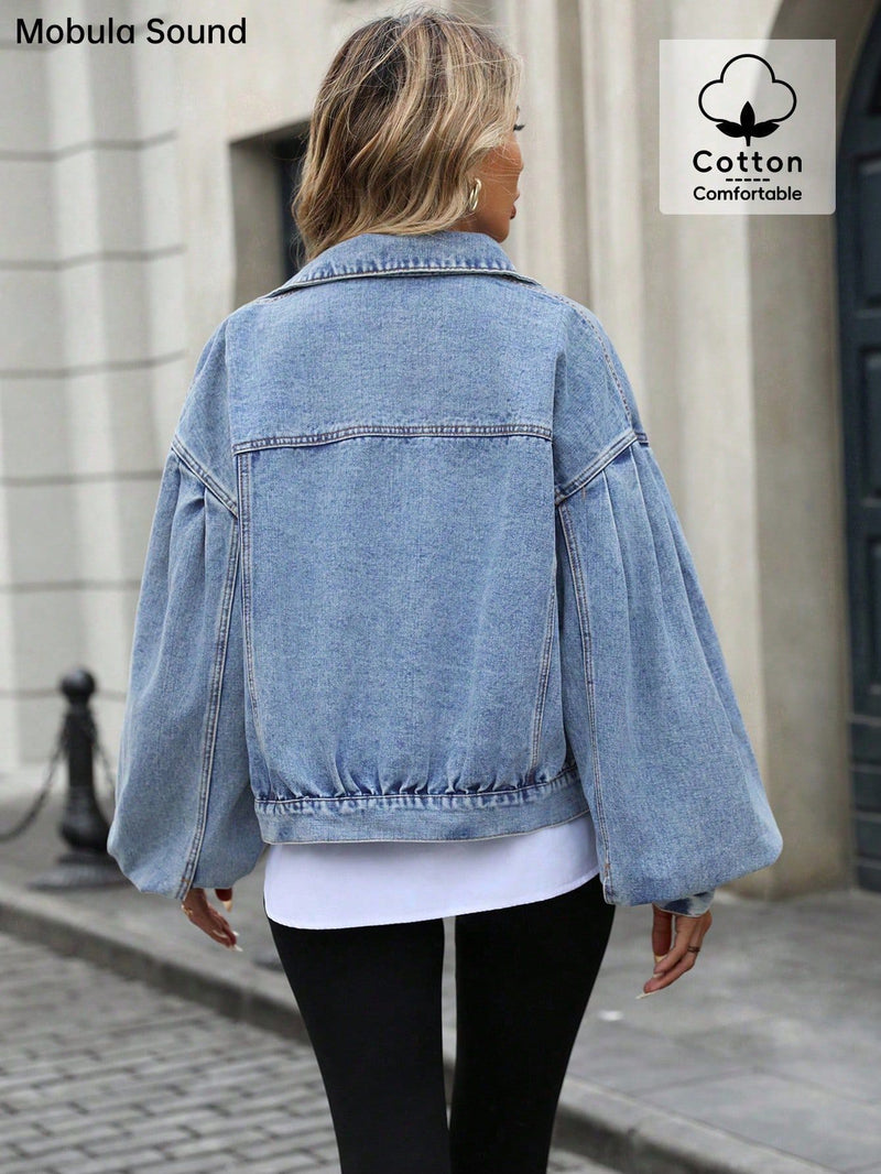 Loose Long Sleeve Denim Jackets Coats GYXN 20221