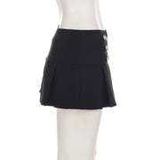 Casual Solid Color Pleated Mini Skirts GPKJ MR51435