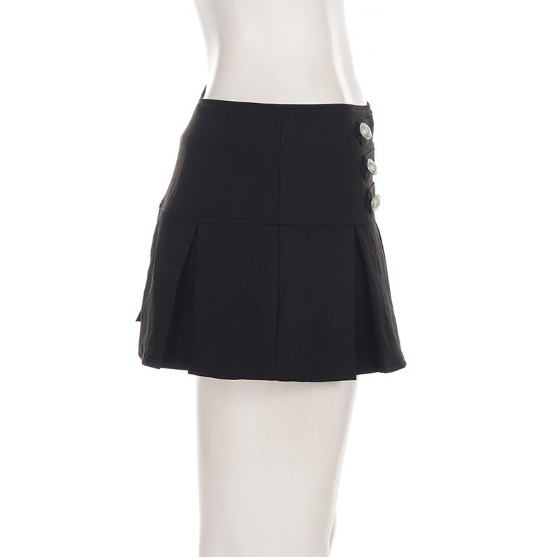 Casual Solid Color Pleated Mini Skirts GPKJ MR51435