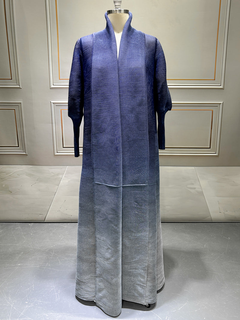 Gradient Color Print Long Coat GZRF KH 0100