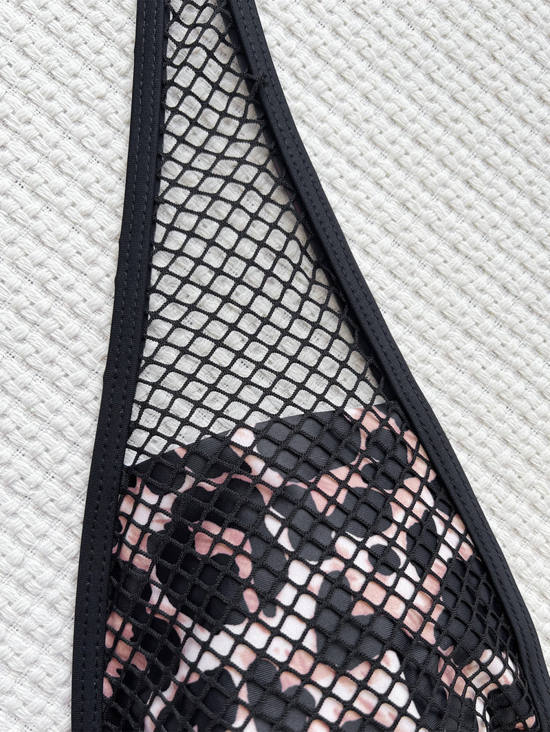 Sexy Leopard Print Mesh Patchwork 2