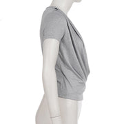 Short Sleeve Ruched T Shirts GPKJ MR48422