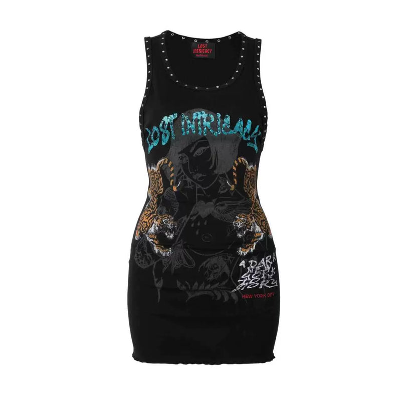 Print Sleeveless Mini Dress GFCF 1492