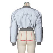 Long Sleeve Zipper Warm Casual Padded Cotton Jacket ZSD 0603