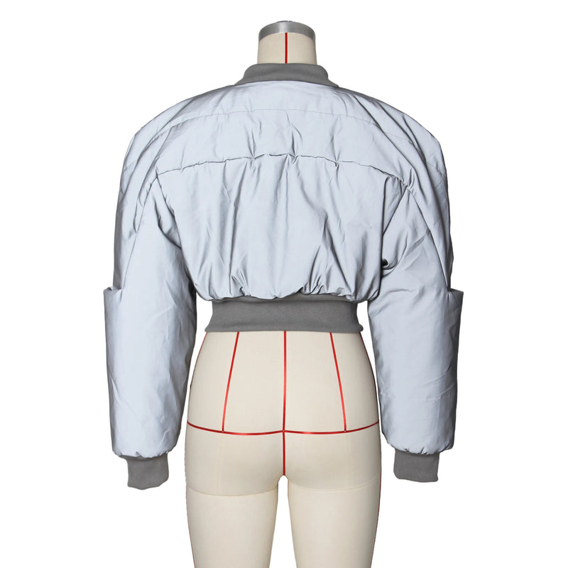 Long Sleeve Zipper Warm Casual Padded Cotton Jacket ZSD 0603