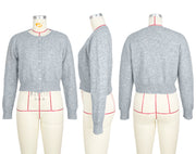 Casual Solid Color Cardigan Sweater Short Coat ASL 6750