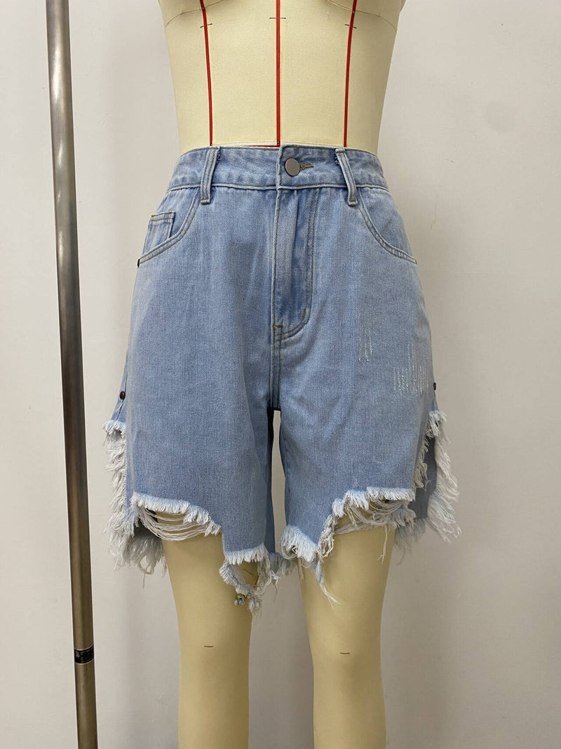 Tassel Holes Denim Short LSD 2419