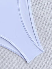 Sexy Bikinis Solid Hollow Out Two Piece Swimsuit CASF 6490