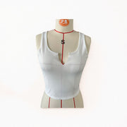 Sleeveless Solid Color Tank Tops GYZY 9010