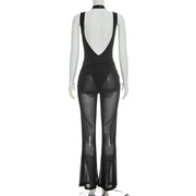 Sleeveless Mesh Patchwork Jumpsuit GSZM Q26JP060
