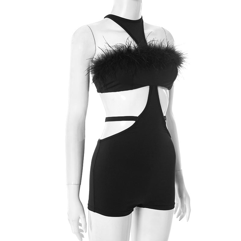 Sexy Backless Tie Up Rompers GSBD D25RP285