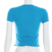 V Neck Short Sleeve T Shirt GSBW J26TP062