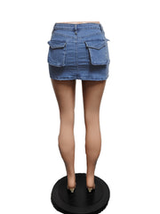 Sexy Pocket Slim Denim Skirts QXTF 8787