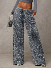 Casual sequined Drawstring Pants GXRF QC160