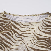 Mesh Print Short Sleeve T Shirt GPKJ MR47652
