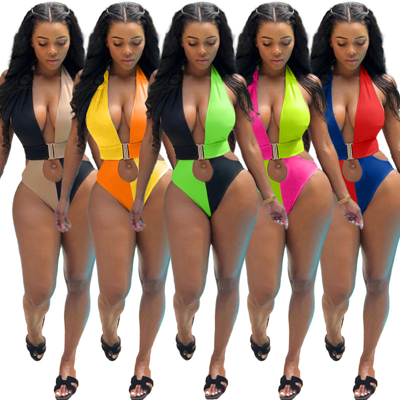 Sexy Backless Halter One Pieces Swimsuits ORY 5128