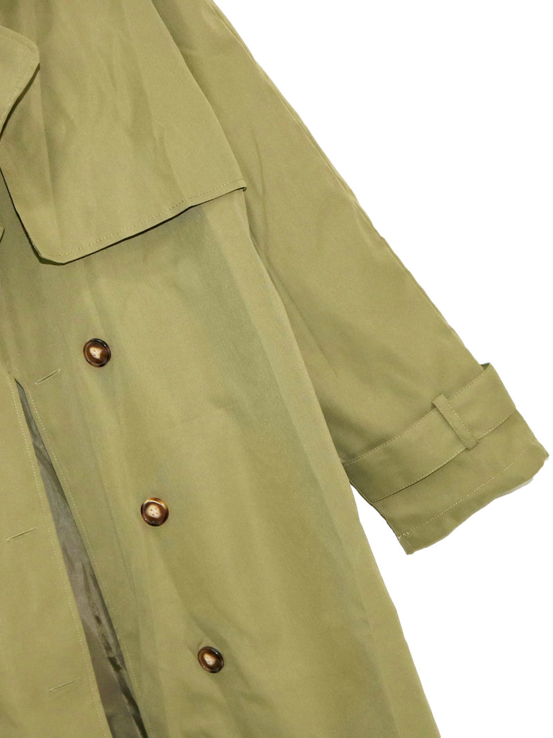 Loose Lapel Solid Color Long Coats SH 391425