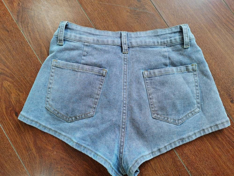 Denim Jacket And Shorts 2 Piece Sets MEM 88454