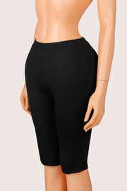 Solid Color Split Seventh Pants YWXS K26L2692