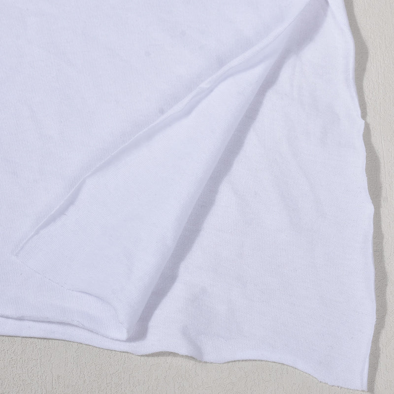 Letter Print Sleeveless T Shirt GFRT 7748TG