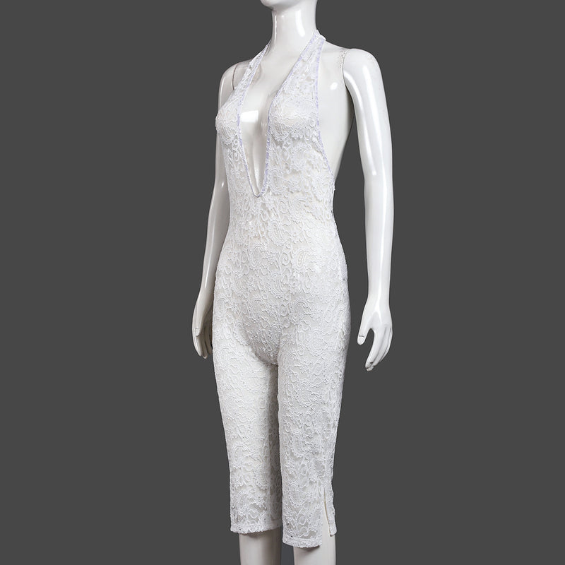 Deep V Neck Backless Fifth Jumpsuit GFRT 32615JBY