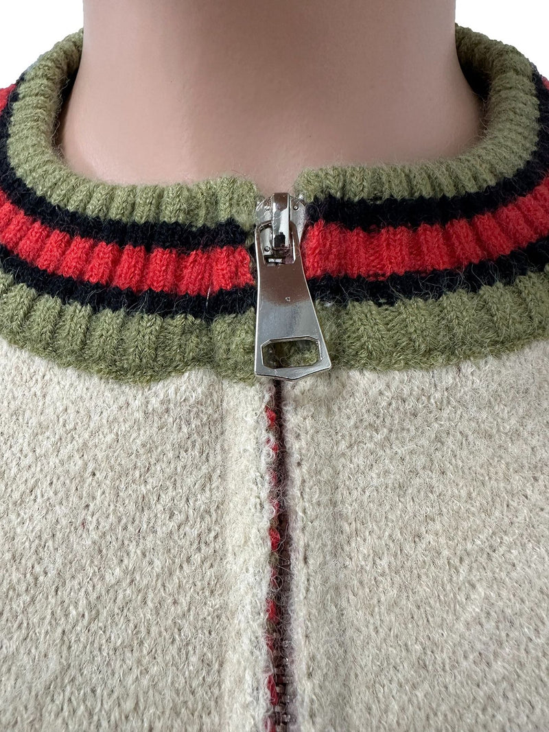 Knits Patchwork Color Blcok Coat CM 9536