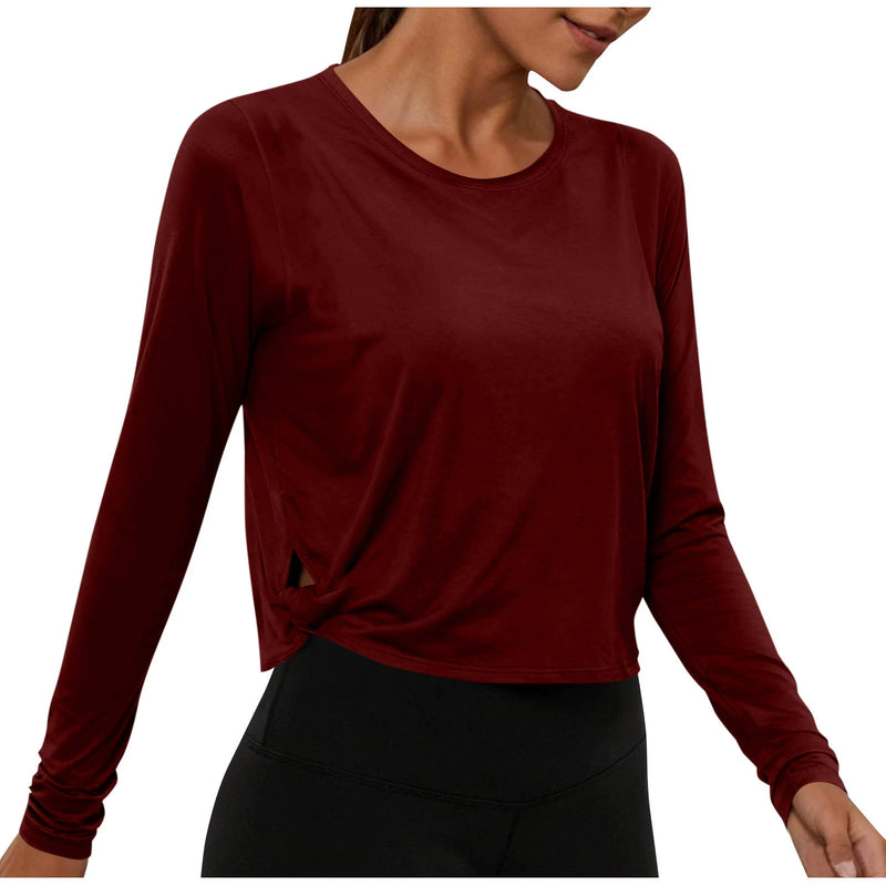 Solid Color Long Sleeve T Shirt GYZY 6703