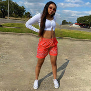 Paisley Print Beach Shorts GLF 07012