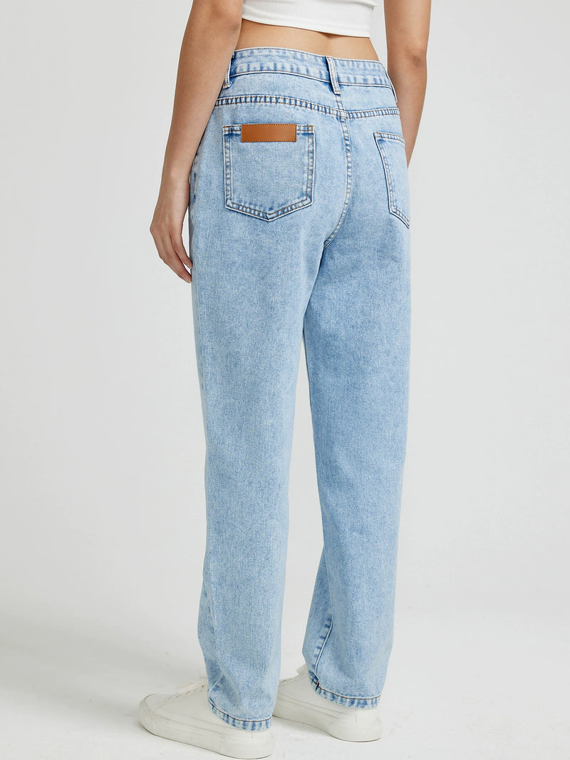 High Waist Straight Jeans GYXN 20613