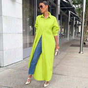Solid Full Sleeve Casual Long Shirt GLF 10077