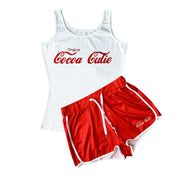 Casual Sports Print Tank Top And Shorts Two Piece Set SHD 9415