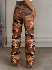 Full Diamond Washed Straight Jeans OD 8792