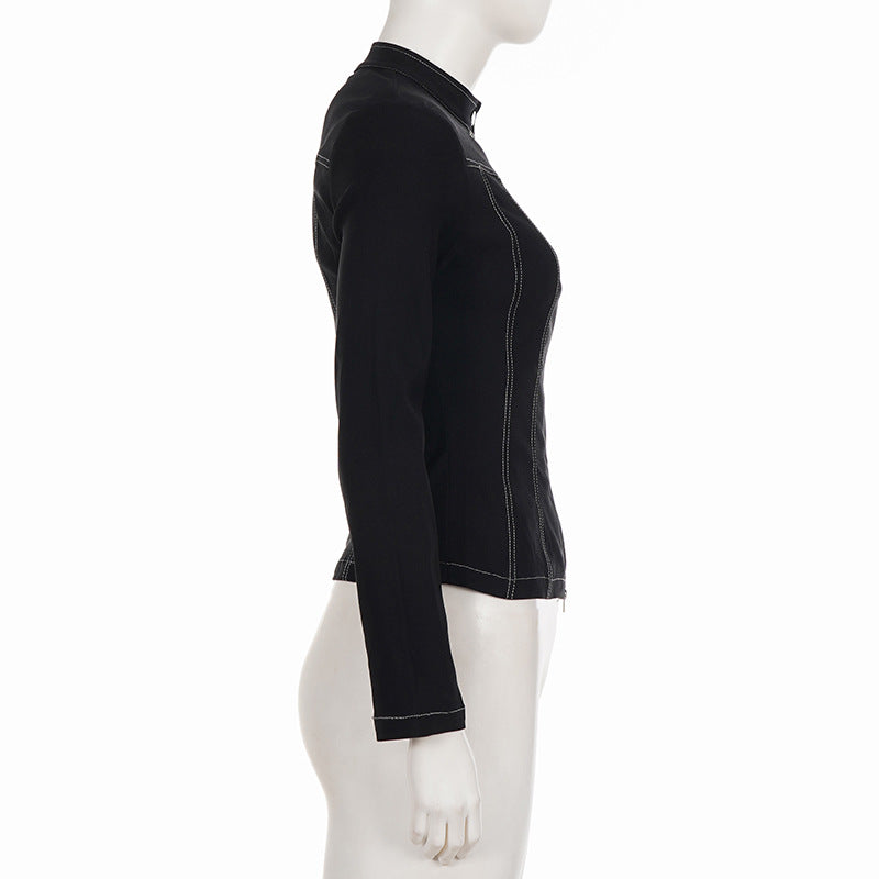 Zipper Long Sleeve Jackets GPKJ MR50580