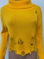 Fashion Ripped Hole Pullover Sweater LSD 83173
