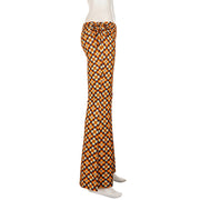 Floral Print Lace Up Pants GPKJ MR50203