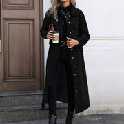 Long Sleeve Loose Denim Long Coats GYXN 20807