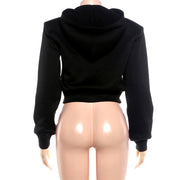 Zipper Hooded Long Sleeve Coat GZJQ K6C13111A
