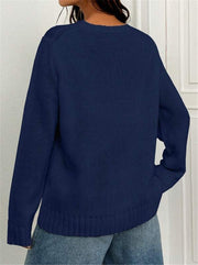 O Neck Print Knits Sweater GZYF 1060