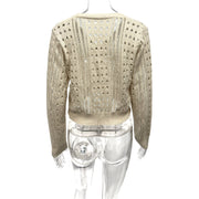Long Sleeve Knits Hollow Out Short Coat GQNF Y00218TM
