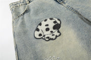 Embroidered Puppy Denim Seventh Jeans GYLN 1386