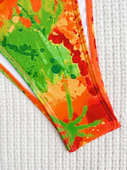 Tie Dye Print Sexy One Piece Swimsuit CASF 6535