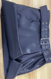 Sexy PU Leather Split Mini Skirt With Belt QODY 6053