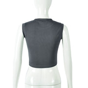 Print Sleeveless T Shirts GBTF 31631THY
