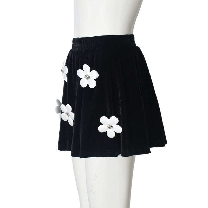3D Floral Bustier Skirts GNZD 51669DBD