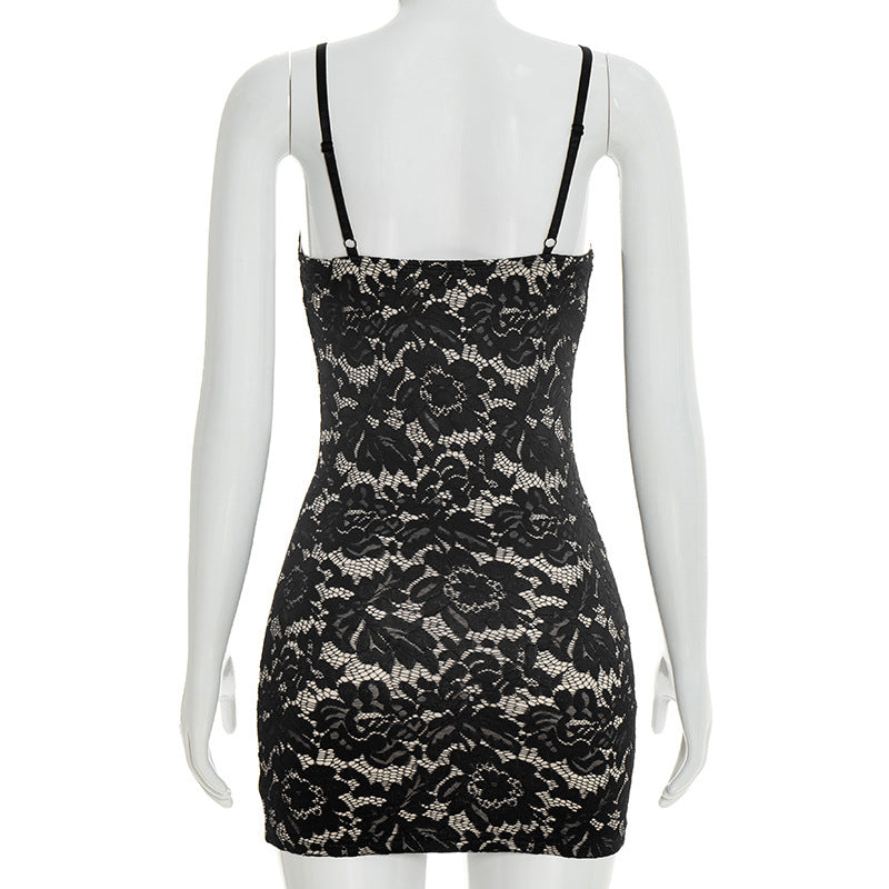 Lace Sling Bodycon Dress GSZM D26DS062
