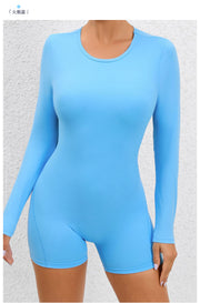 Long Sleeve Solid Color Sport Rpmper GQSA DV509